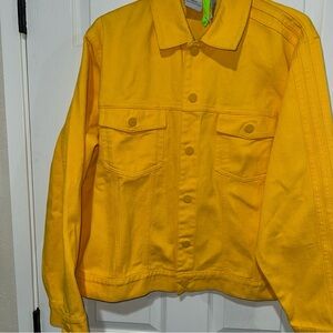 Women's Adidas Originals KSENIASCHNAIDER  3-Stripes Dyed Denim Jacket New